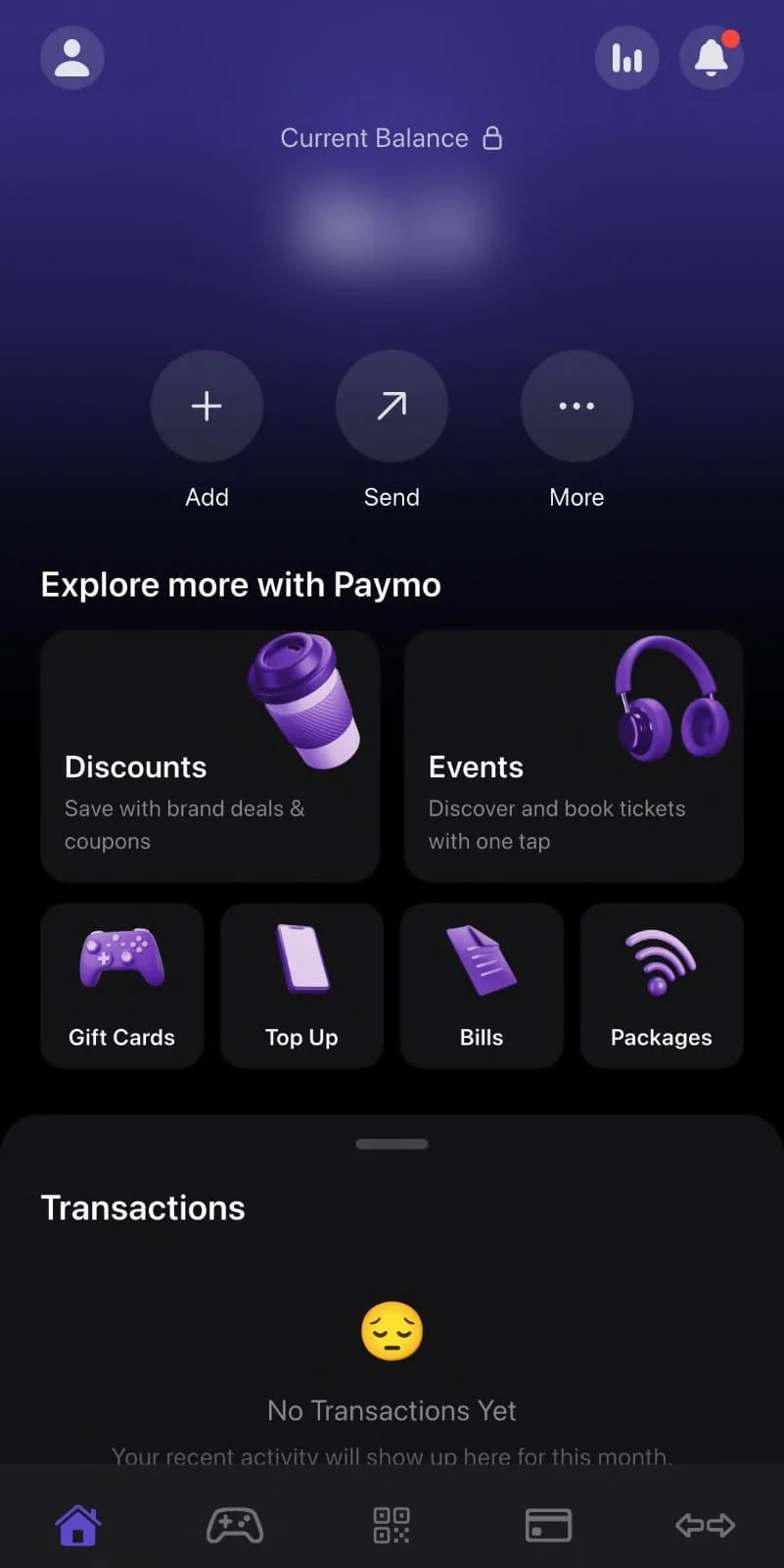Paymo — Mobile Application, view 2